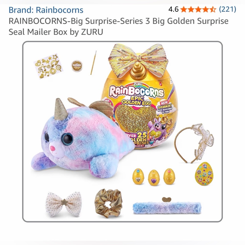 Zuru Rainbocorns Epic Golden Egg